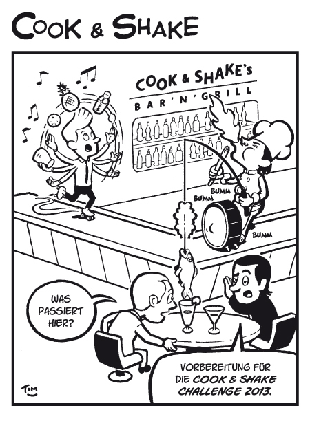 Cartoon Barkeeper Bar Cocktails Cocktailbar 2