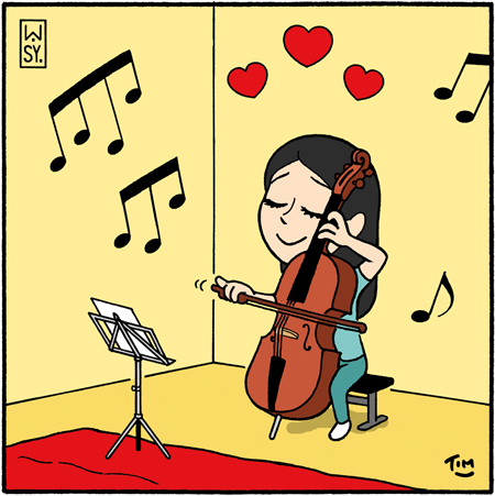 Illustration Cello Musikinstrument Musikerin