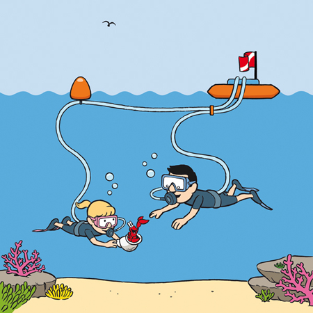 Illustration Tauchen Bild 3