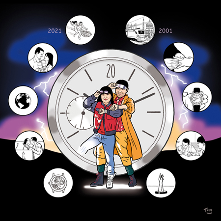 Illustration Zurück in die Zukunft